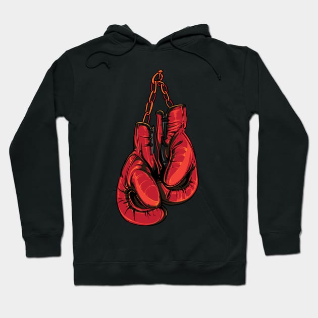 Boxing Kickboxing Gloves Hoodie by Rayrock76